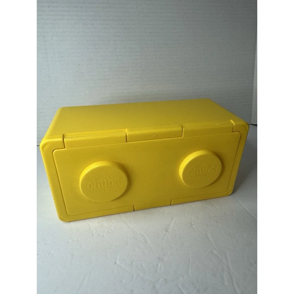 CHUBS Stackable Empty Baby Wipe Container Yellow Vintage